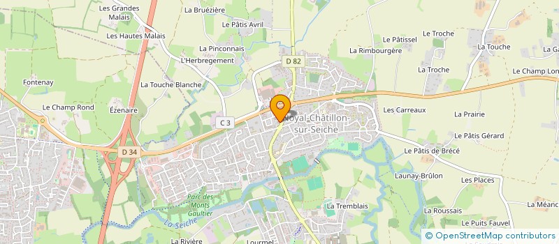 localisation de l'entreprise TINAICK à ORGERES