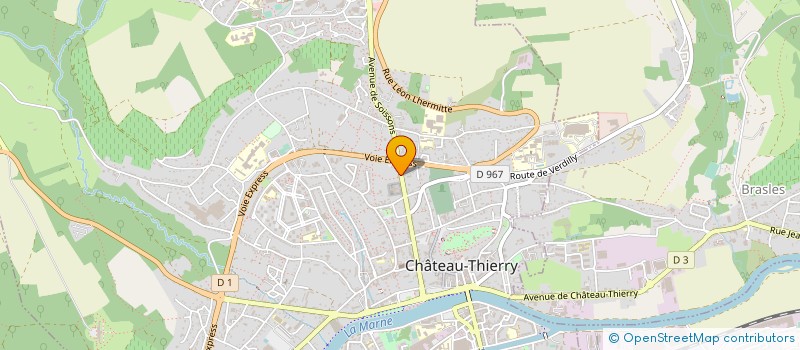 localisation de l'entreprise TINALBA à CHATEAU-THIERRY
