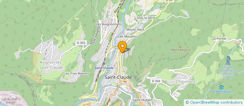 localisation de l'entreprise TINAT  SAINT-CLAUDE