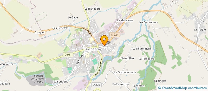 localisation de l'entreprise TINCHEBRAY SPORTS à TINCHEBRAY-BOCAGE