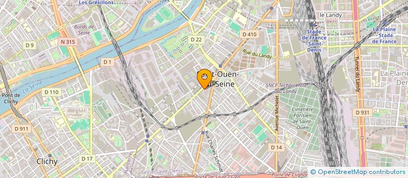 localisation de l'entreprise TINE à SAINT-OUEN-SUR-SEINE