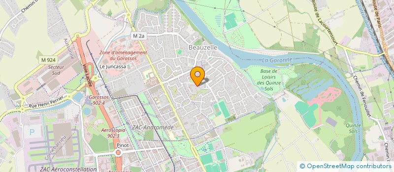 localisation de l'entreprise TINE - JADE  BEAUZELLE