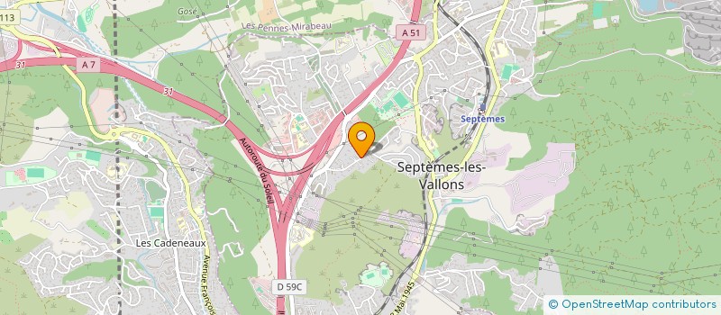 localisation de l'entreprise TINE PIZZA à SEPTEMES-LES-VALLONS