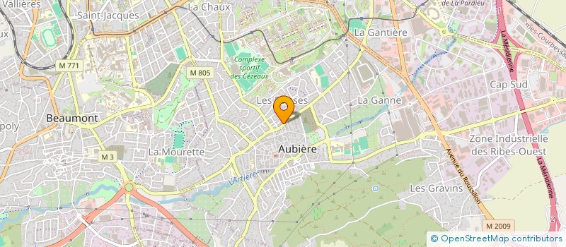 localisation de l'entreprise TINEBIKER  AUBIERE