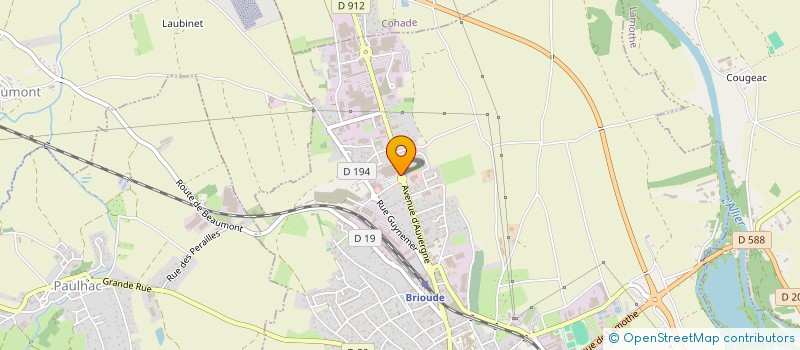 localisation de l'entreprise TINEL DISTRIBUTION  BRIOUDE