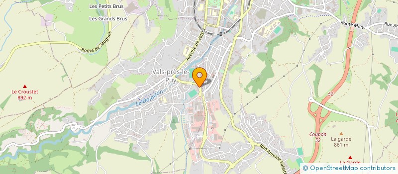 localisation de l'entreprise TINEL VELAY  VALS-PRES-LE-PUY