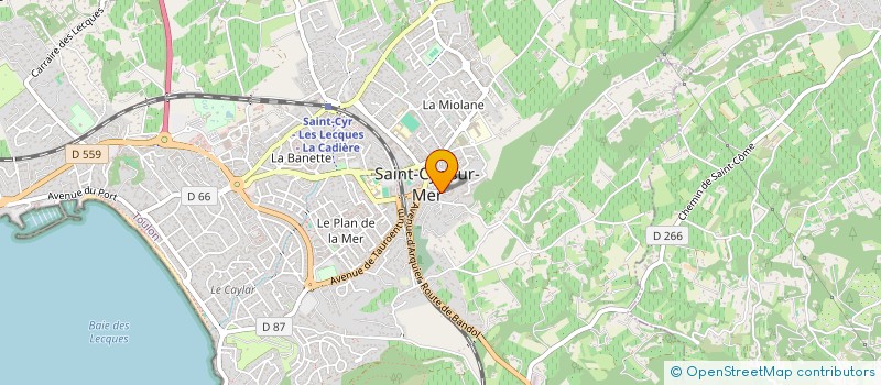 localisation de l'entreprise TINELIE  SAINT-CYR-SUR-MER