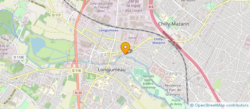 localisation de l'entreprise TINELLI  LONGJUMEAU