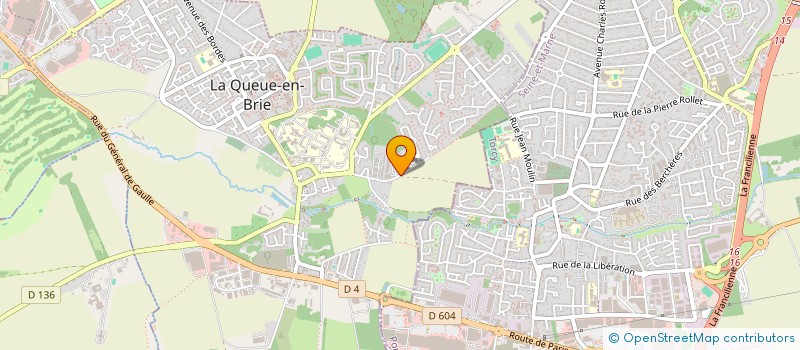 localisation de l'entreprise TINEO CREATION  LA QUEUE-EN-BRIE