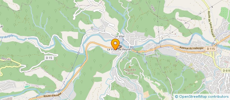 localisation de l'entreprise TINET BAT à CERET