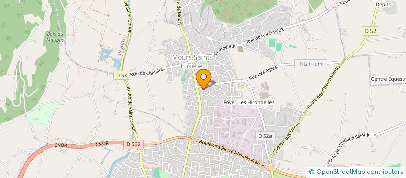 localisation de l'entreprise TING ASIAN STORE  MOURS-SAINT-EUSEBE