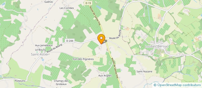 localisation de l'entreprise TINGAUD VINS ET VILLEGIATURE à SAINT-ASTIER