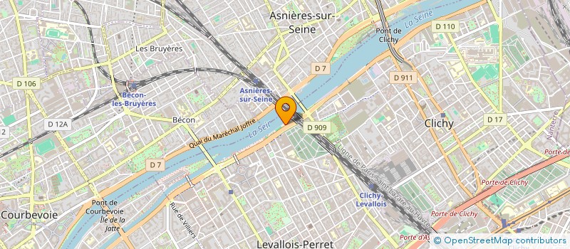 localisation de l'entreprise TINGER à LEVALLOIS-PERRET