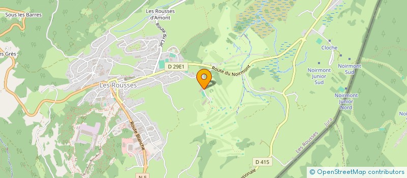 localisation de l'entreprise TINGUELY ROYDOR  LES ROUSSES