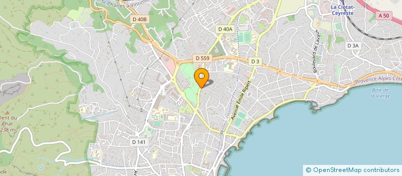 localisation de l'entreprise TINIA à LA CIOTAT