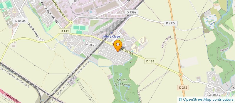 localisation de l'entreprise TINIS  MITRY-MORY