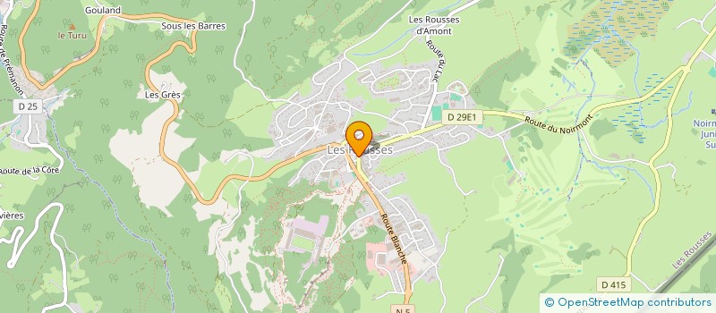 localisation de l'entreprise TINK COEUR BELL  LES ROUSSES