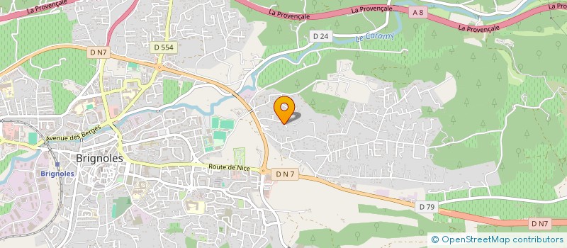 localisation de l'entreprise TINKER à BRIGNOLES