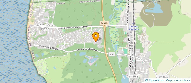 localisation de l'entreprise TINKER BELL  CAMIERS