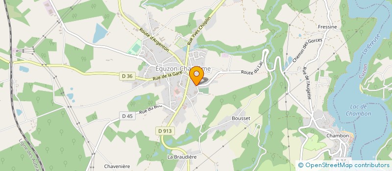 localisation de l'entreprise TINKER BELL SISTERS à EGUZON-CHANTOME
