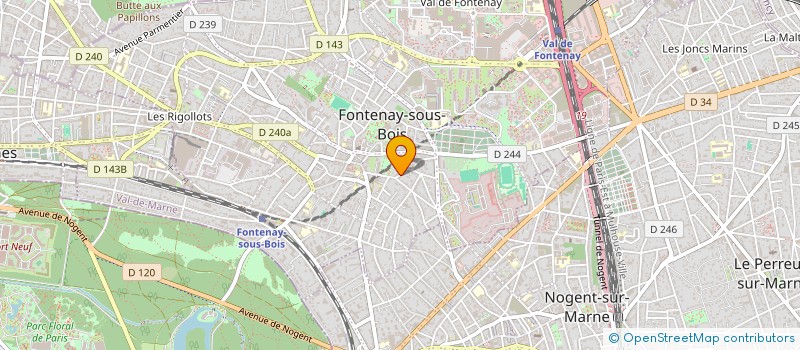 localisation de l'entreprise TINOPROD 225 à FONTENAY-SOUS-BOIS