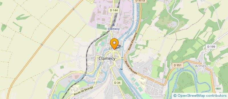 localisation de l'entreprise TINOU à CLAMECY