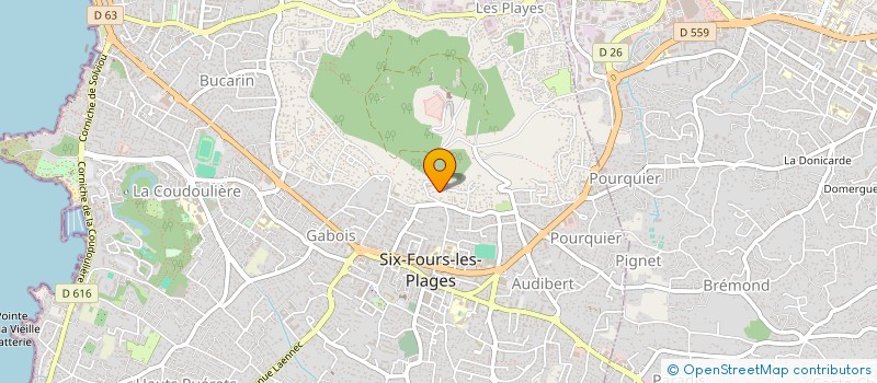 localisation de l'entreprise TINOU à SIX-FOURS-LES-PLAGES