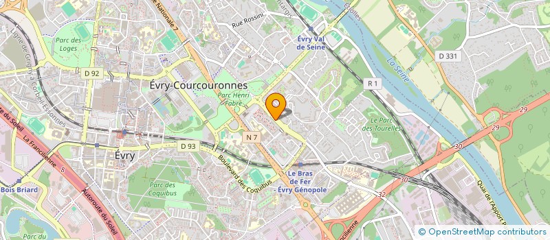 localisation de l'entreprise TINOUCH à EVRY-COURCOURONNES