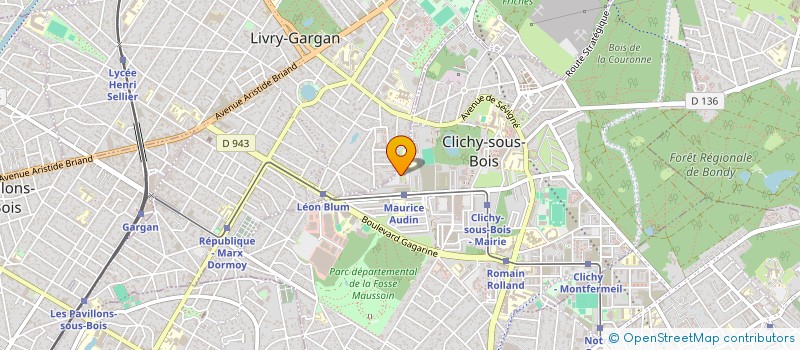 localisation de l'entreprise TINTECH SERVICE à CLICHY-SOUS-BOIS