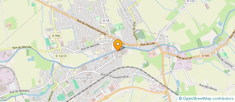 localisation de l'entreprise TINTILLIER FILS à LA GORGUE