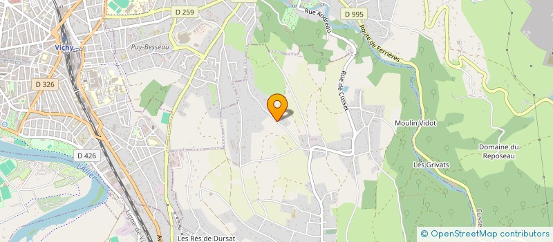 localisation de l'entreprise TINTIN  LE VERNET