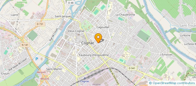 localisation de l'entreprise TINTIN à COGNAC