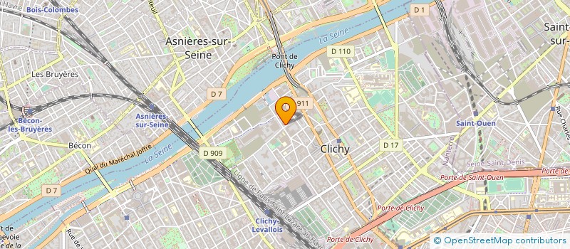 localisation de l'entreprise TINTINNABULE à CLICHY