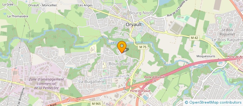 localisation de l'entreprise TINTO à ORVAULT