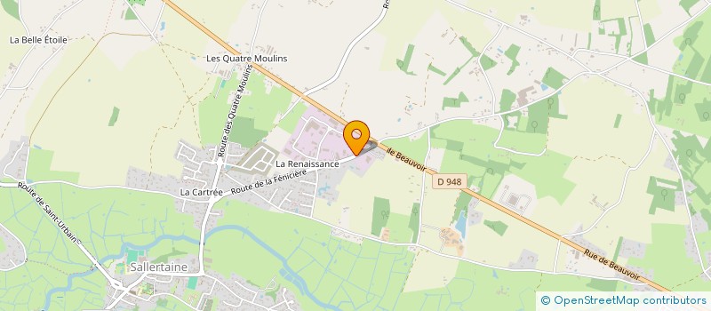 localisation de l'entreprise TINTY SAS à SALLERTAINE