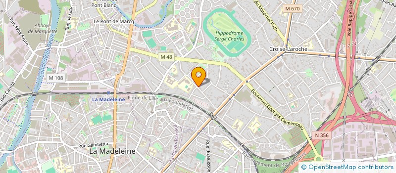 localisation de l'entreprise TINY HAPPY à MARCQ-EN-BARŒUL