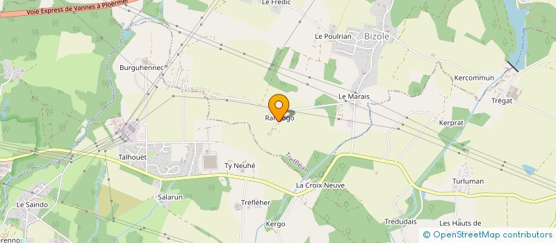 localisation de l'entreprise TINY SPA 56  TREFFLEAN