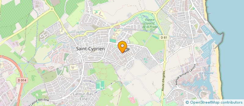localisation de l'entreprise TIP IMMOBILIER à SAINT-CYPRIEN