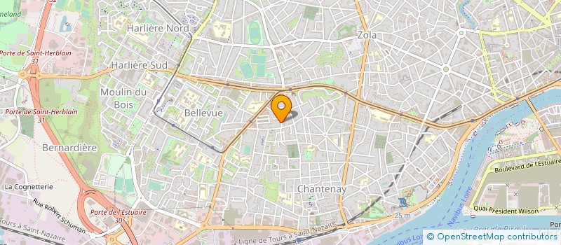 localisation de l'entreprise TIP SERVICES à NANTES