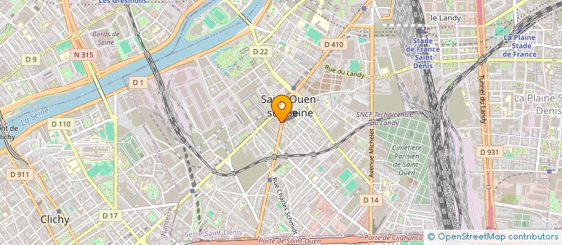 localisation de l'entreprise TIP-TOE à SAINT-OUEN-SUR-SEINE
