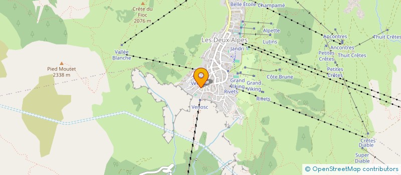 localisation de l'entreprise TIP TOP à LES DEUX ALPES