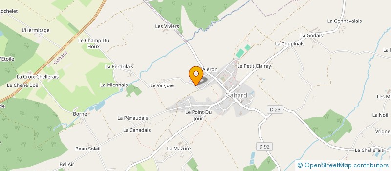 localisation de l'entreprise TIP - TOP à GAHARD