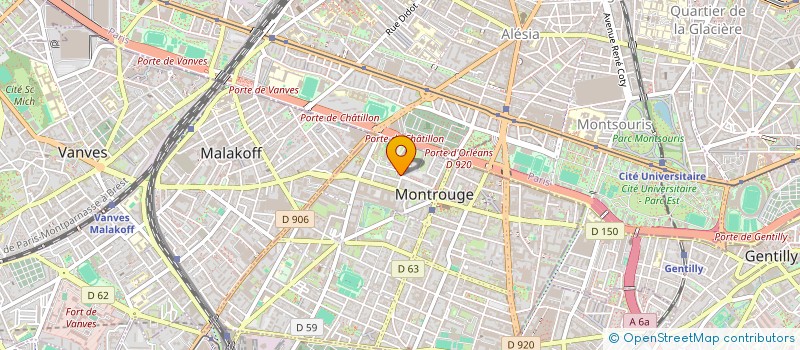 localisation de l'entreprise TIP-TOP CARS  MONTROUGE