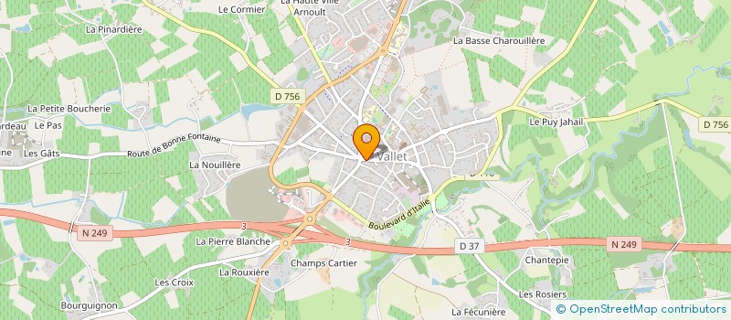 localisation de l'entreprise TIP TOP OPTIC I à VALLET