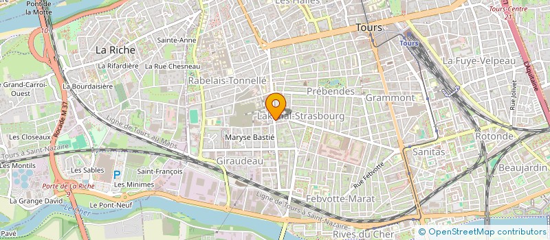 localisation de l'entreprise TIP TOP PLUS  TOURS