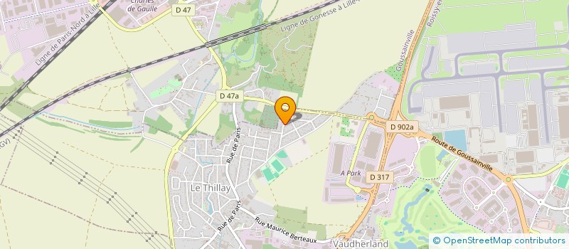 localisation de l'entreprise TIP TOP TAPIS  LE THILLAY