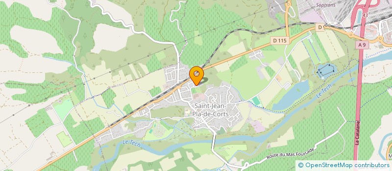 localisation de l'entreprise TIP TOP TRANS SARL  SAINT-JEAN-PLA-DE-CORTS
