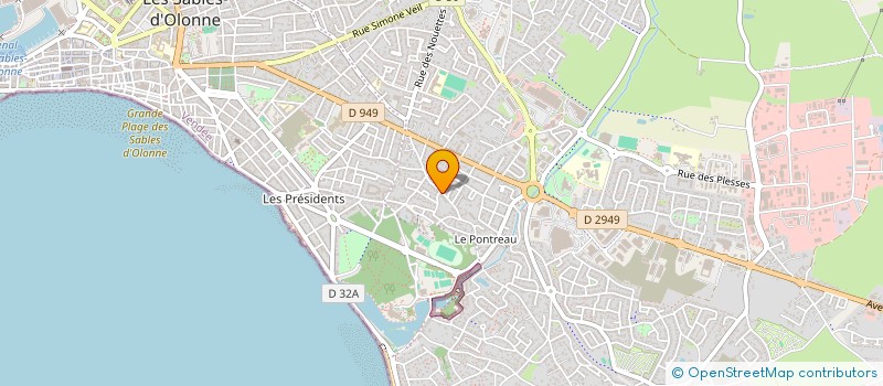 localisation de l'entreprise TIPI CONCEPTION D'INTERIEURS  LES SABLES-D'OLONNE