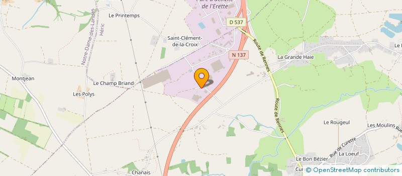 localisation de l'entreprise TIPMAT à GRANDCHAMP-DES-FONTAINES