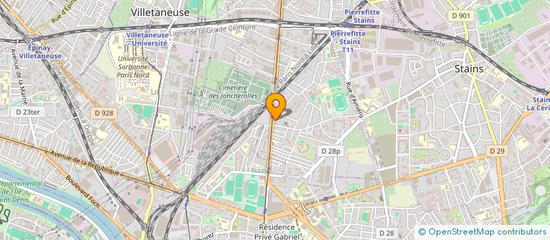 localisation de l'entreprise TIPO 2 à PIERREFITTE-SUR-SEINE